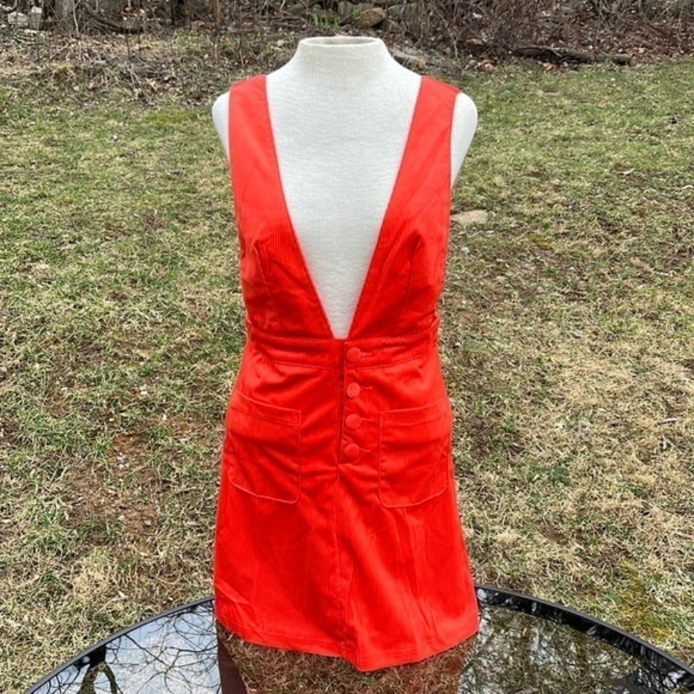 SHEIN Covered Button Front Patch Pocket Corduroy … - image 4